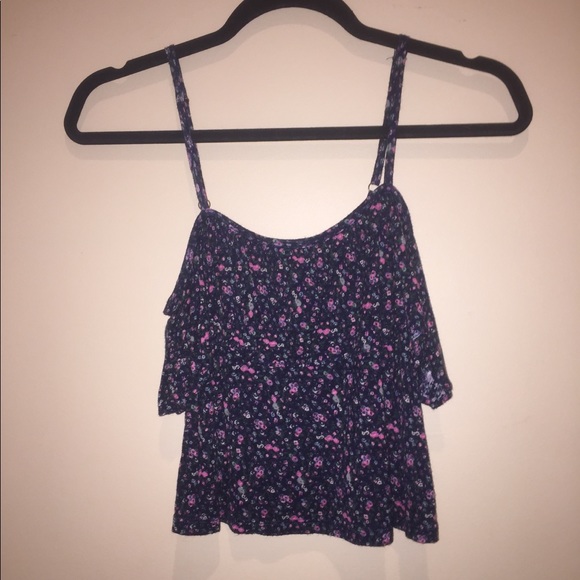 Forever 21 floral patterned adjustable tank top - Picture 1 of 3